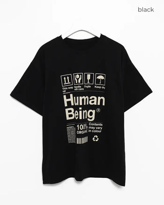 Cardboard Care Label Half T-Shirt