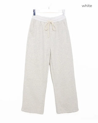 Brushed two-tone banding pants