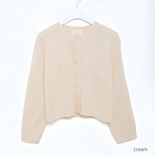 Basic color cardigan