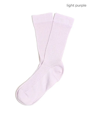 See-through ribbed socks