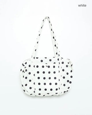 Dot Pocket Boston Tote Bag