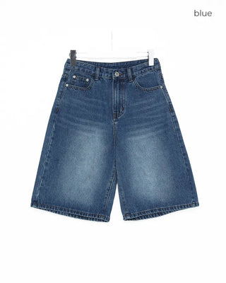 Denim Bermuda shorts