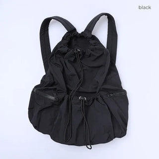 Multi-pocket string backpack