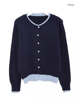 (Unisex) Double-Layered Cardigan