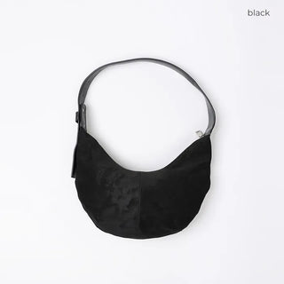 Suede Round Shoulder Bag