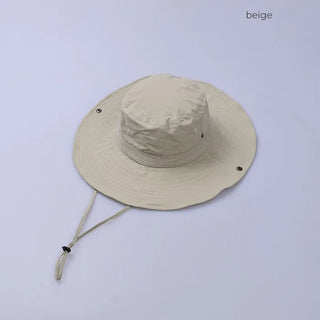 Wide-brimmed safari hat