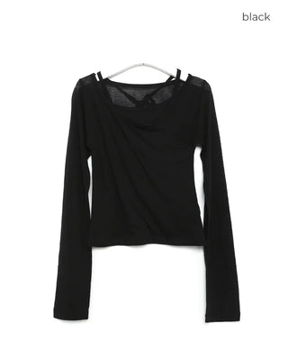 Layered sheer T-shirt