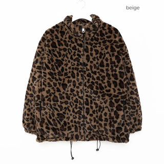 Leopard fur jacket