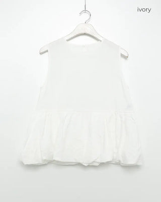 Sleeveless balloon blouse