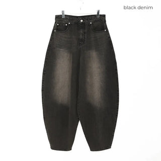 Balloon Washed Denim Pants