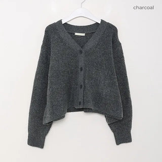 A-line knit cardigan