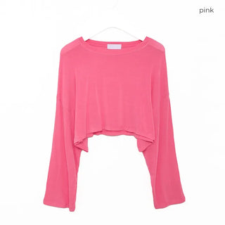 Loose-fit cropped T-shirt