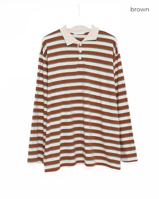Two-tone striped T-shirt