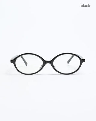 Slim oval frame glasses