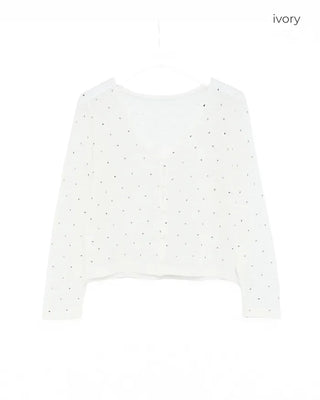 Colorful polka dot cardigan