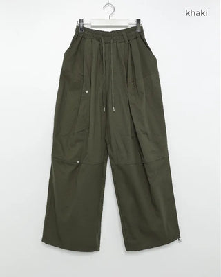 (Unisex) Drawstring Pintuck Slacks