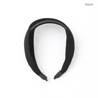 Knitted ribbed headband