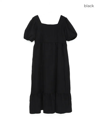 Square neck long dress