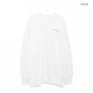 Moon print back point sweatshirt