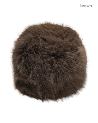 Fur knit beanie