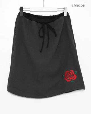 Rose Stitch Gauze Skirt
