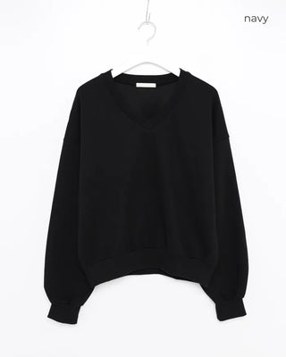 V-neck sweatshirt