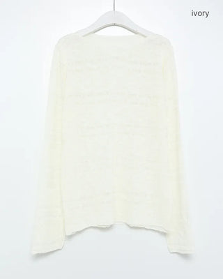 Loose-fitting sheer knit
