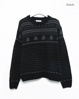 (Unisex) Tree Nordic Knit Sweater