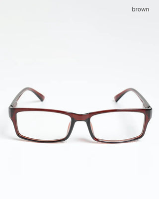 Square acrylic frame glasses