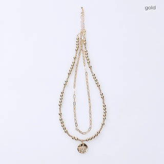 Coin Charm Layered Necklace