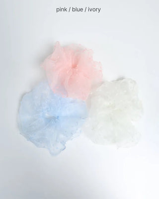 Sheer Dot Scrunchie