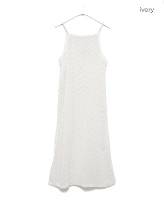 Lace sleeveless long dress
