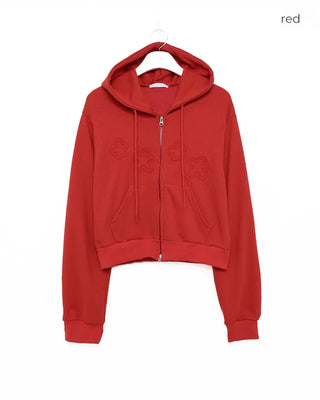 Flower Stitch Hoodie