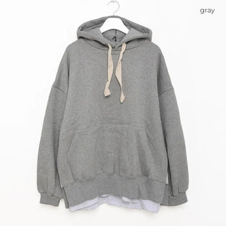 Side-slit hooded parka