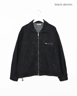 Pocket Zipper Denim Jacket
