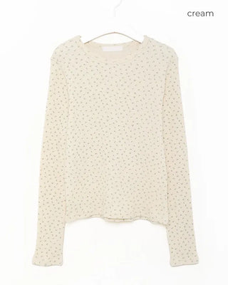Floral waffle t-shirt