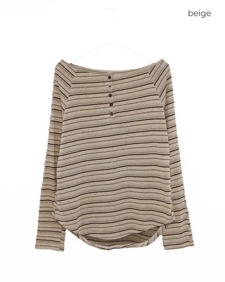 Mood Border Off-Shoulder Top