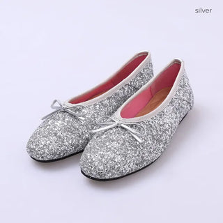 Sequin flat shoes