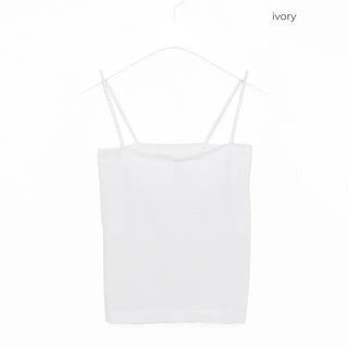 Square camisole with built-in cups