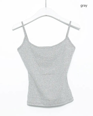 Bateau neck semi-cropped camisole