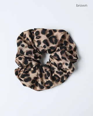 Leopard scrunchie