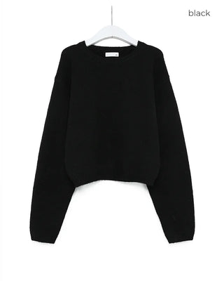 Oversized cropped knit