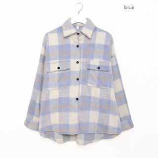 Oversized Check Shirt Jacket