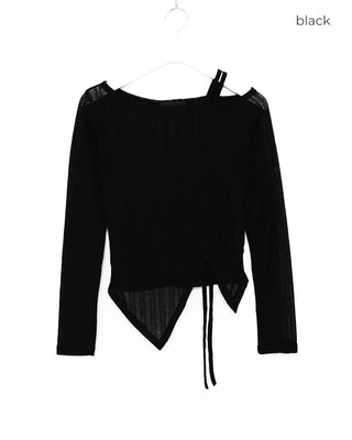 Asymmetrical String Knit