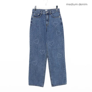 Heart Point Denim Pants