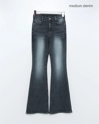 Slim bootcut denim pants