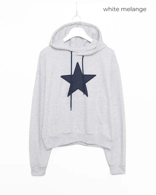 Loose-fit star hooded parka