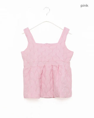 Embossed detail sleeveless