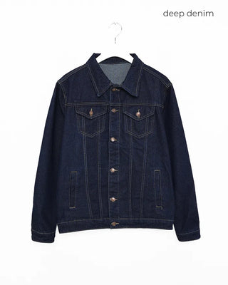 (Unisex) Double-Seam Denim Jacket