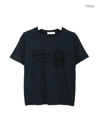Number (N)ine Lettering Print Short-Sleeve T-Shirt